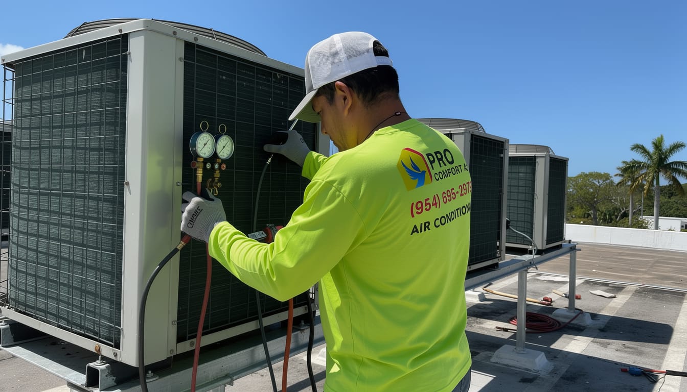 Commercial split system HVAC South Florida