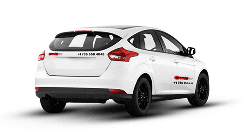Fleet vehicle lettering and graphics Miami