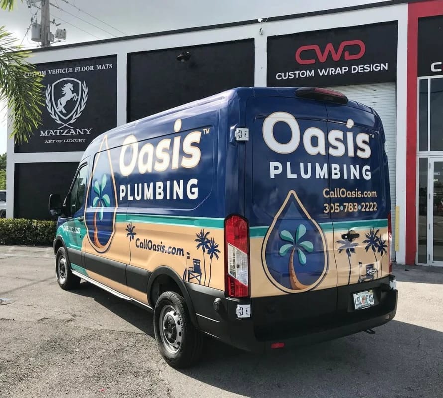Business truck lettering and branding in South Florida