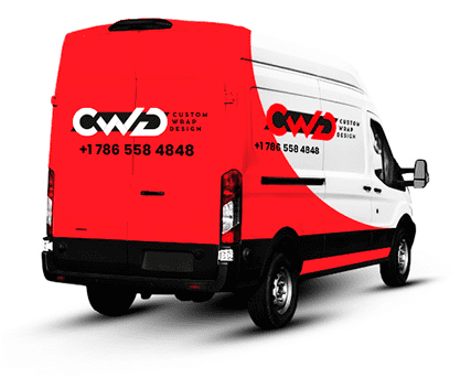 Partial fleet wrap cargo van branding