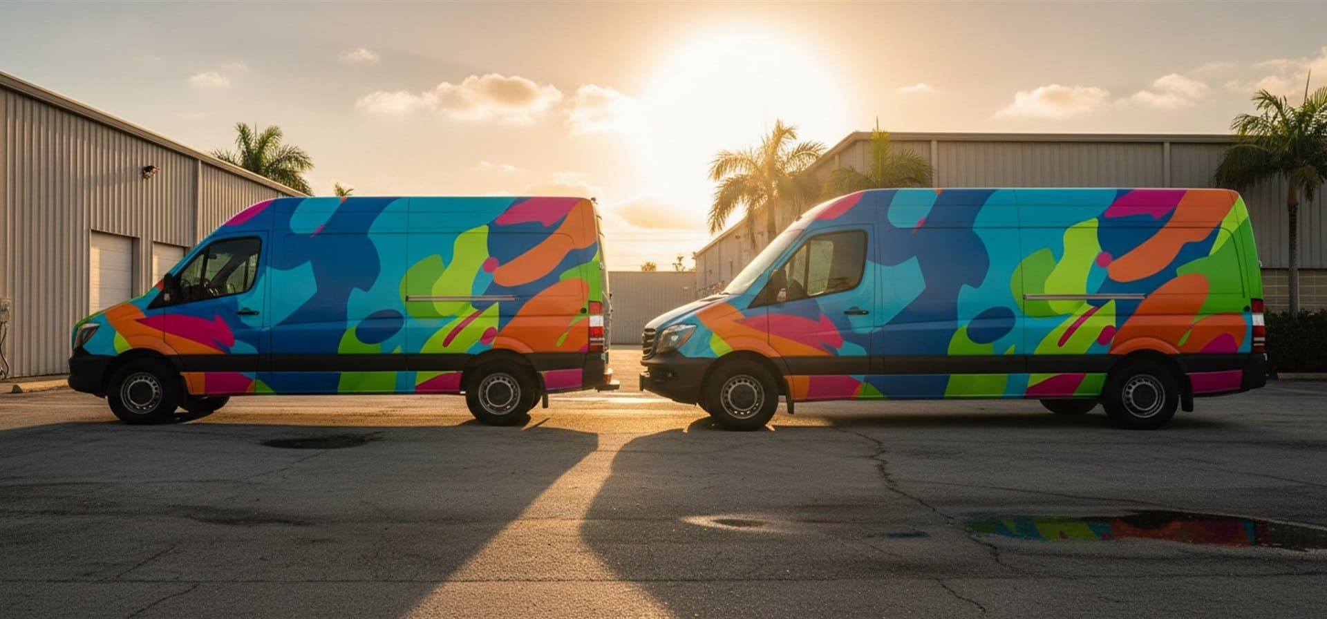 Commercial van and Sprinter wraps in Miami FL cargo van vinyl graphics