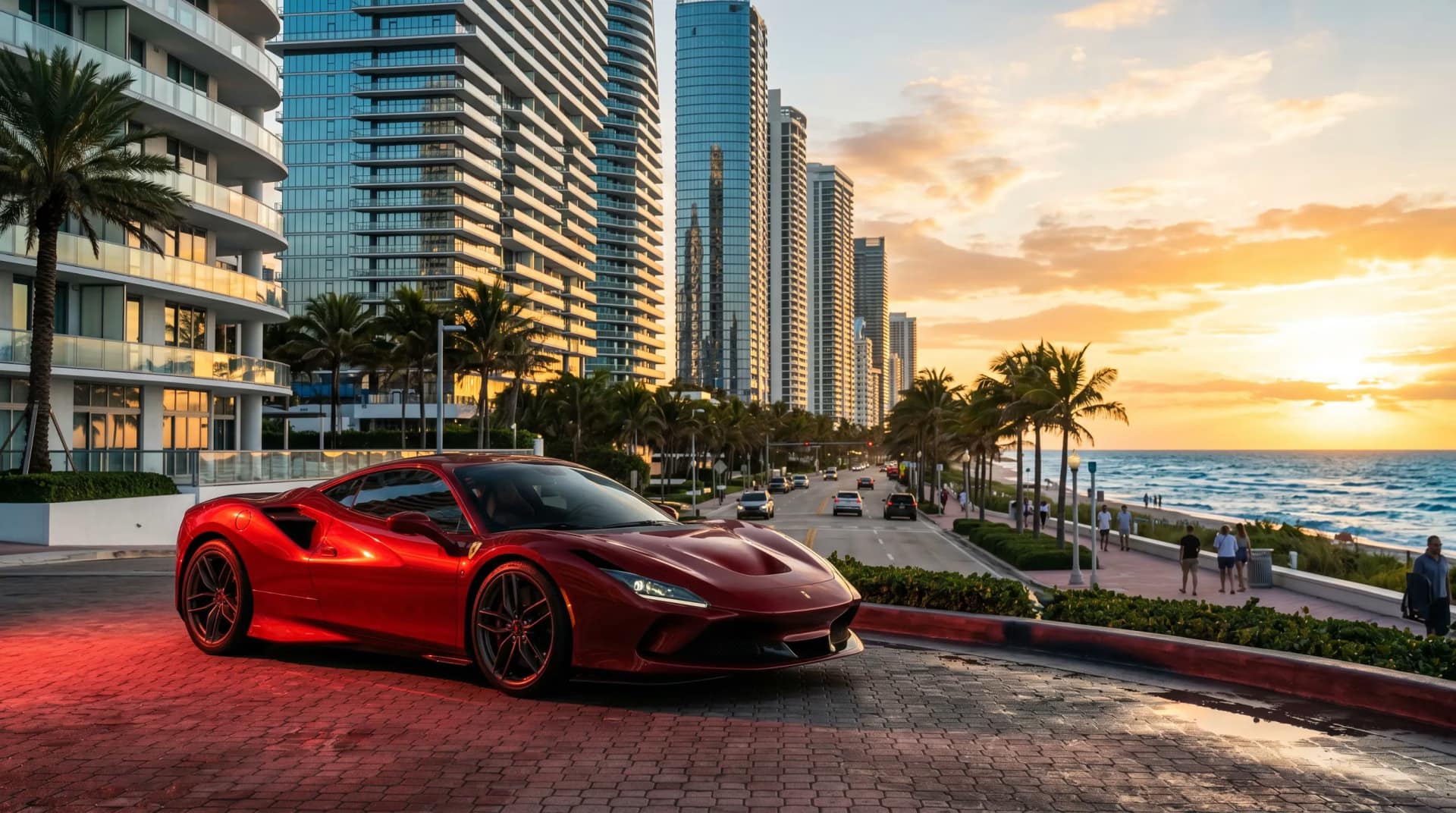Exotic car paint protection film ceramic coating Sunny Isles Beach