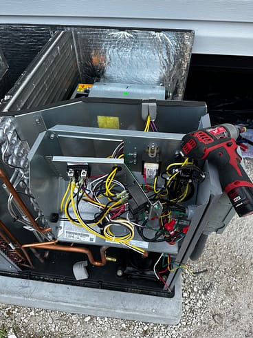 Job 44 package unit heater installation 2