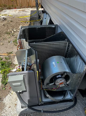 Job 44 package unit heater installation