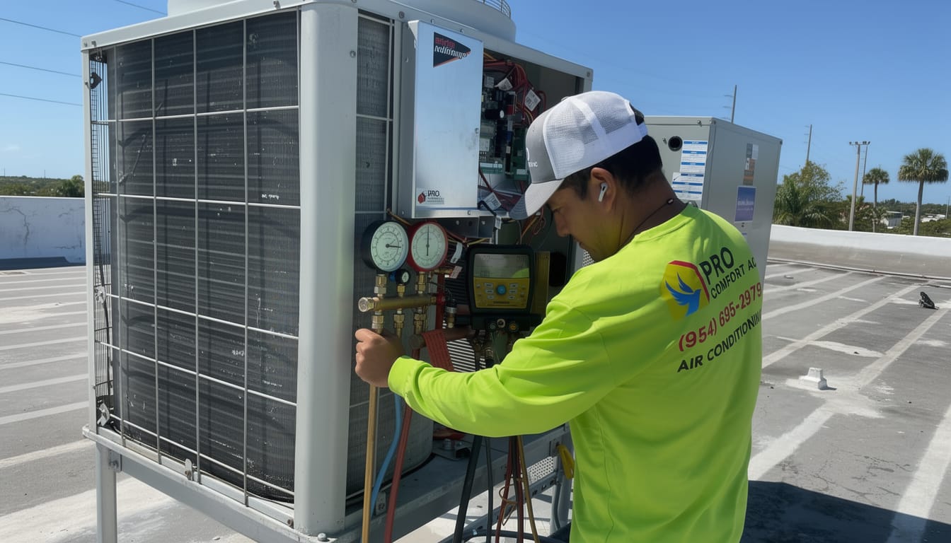 Commercial packaged HVAC unit South Florida