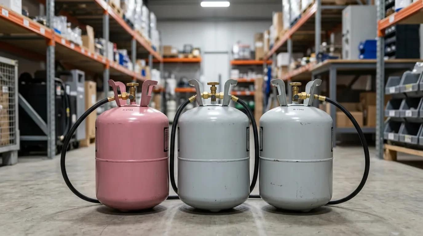 Refrigerant recovery cylinders for R-410A and newer low-GWP R-454B and R-32 blends